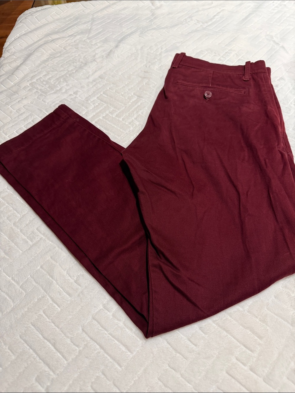 Men's Burgundy Chino Pants J Crew size 30/30
